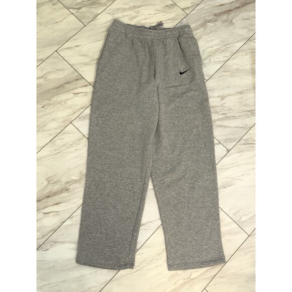 Nike Sweatpants Pants Gray Therma Fit Athletic Mens Large W/ Drawstring& Pockets - Picture 1 of 7